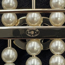 Load image into Gallery viewer, CHANEL Heart Brooch GoldABG046 Gold Plated Faux Pearl Rhinestone