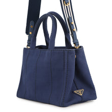 将图像加载到图库查看器中,PRADA Canapa Blue1BG439 Canvas