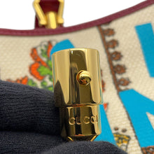 Load image into Gallery viewer, GUCCI Centennial Jackie 1961 Hobo Bag Ivory/Red636706 Canvas Leather Size Small