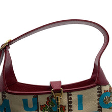 Load image into Gallery viewer, GUCCI Centennial Jackie 1961 Hobo Bag Ivory/Red636706 Canvas Leather Size Small