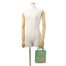 Load image into Gallery viewer, GUCCI Jumbo GG 2-Way Handbag Beige/Light Green671623 Canvas Leather