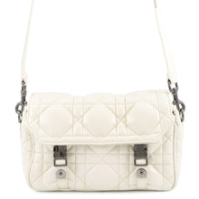 Load image into Gallery viewer, Dior Macrocannage Dior Camp Shoulder Bag WhiteM1243BNEY Leather Size Small