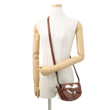 Load image into Gallery viewer, LOEWE Heart Motif Gate Dual Shoulder Bag Brown/White Leather Size Mini