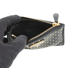 将图像加载到图库查看器中,PRADA Studded Fragment Case Black1MC086 Leather