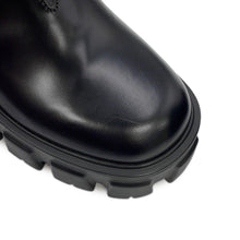 Load image into Gallery viewer, PRADA Monolith Side Gore Boots Black1T725L Leather Rubber Size 35H