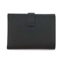 Load image into Gallery viewer, HERMES Bearn combine Black Chevre Myzore Goatskin