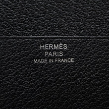 Load image into Gallery viewer, HERMES Bearn combine Black Chevre Myzore Goatskin