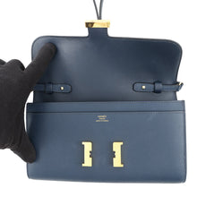 将图像加载到图库查看器中,HERMES Constance To-Go Sangle Cordage Deep Blue Epsom