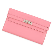 Load image into Gallery viewer, HERMES Kelly Wallet Long Rose Confetti Chevre Myzore Goatskin
