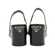 将图像加载到图库查看器中,PRADA Slingback Pumps Black1I173N Patent Leather Size 36