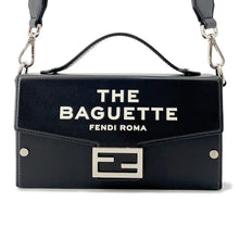将图像加载到图库查看器中,FENDI Baguette Soft Trunk in collaboration with Marc Jacobs Black7VA565 Leather