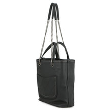 Load image into Gallery viewer, CHANEL CC Logo Cava 2-Way Tote Bag BlackAS0448 Leather