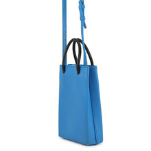 Load image into Gallery viewer, BALENCIAGA shopping phone holder Blue593826 Leather