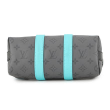 Load image into Gallery viewer, LOUIS VUITTON Keepall Bandouliere Turquoise/NoirM11645 Monogram Eclipse Reverse Size 25