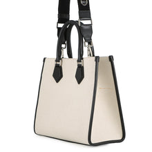 将图像加载到图库查看器中,DOLCE&GABBANA DG Logo 2-Way Tote Bag Ivory/BlackBM2012AY9968S469 Canvas Leather
