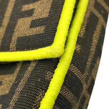 将图像加载到图库查看器中,FENDI Zucca Mamma Bucket 2-Way Shoulder Bag Brown/Neon Yellow8BR771 Canvas Size Large