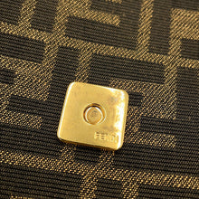 将图像加载到图库查看器中,FENDI Zucca Mamma Bucket 2-Way Shoulder Bag Brown/Neon Yellow8BR771 Canvas Size Large