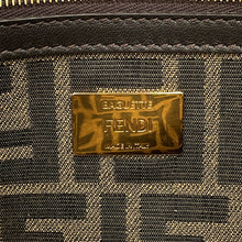 将图像加载到图库查看器中,FENDI Zucca Mamma Bucket 2-Way Shoulder Bag Brown/Neon Yellow8BR771 Canvas Size Large