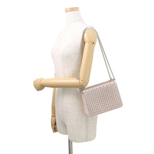 Load image into Gallery viewer, Christian Louboutin Spike Studded Chainshoulder Bag Pink1165020 Calf Leather Size Small