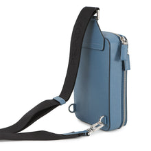 将图像加载到图库查看器中,PRADA Brique One Shoulder Bag Blue2VZ106 Saffiano LeatherLeather