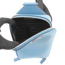 将图像加载到图库查看器中,PRADA Brique One Shoulder Bag Blue2VZ106 Saffiano LeatherLeather