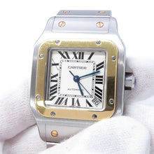 Load image into Gallery viewer, CARTIER Santos Galve XL H45.54mm×W34.87mm Stainless Steel K18YG White DialW20099C4
