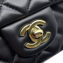 将图像加载到图库查看器中,CHANEL Mini Matelasse Single Chainshoulder Bag BlackA69900 Lambskin Size 20