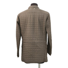 Load image into Gallery viewer, LOUIS VUITTON Quilted Damier Jacket Size 48 Khaki Polyester100% Calf Leather
