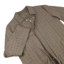 Load image into Gallery viewer, LOUIS VUITTON Quilted Damier Jacket Size 48 Khaki Polyester100% Calf Leather