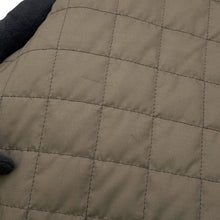 将图像加载到图库查看器中,LOUIS VUITTON Quilted Damier Jacket Size 48 Khaki Polyester100% Calf Leather