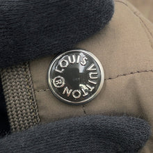 Load image into Gallery viewer, LOUIS VUITTON Quilted Damier Jacket Size 48 Khaki Polyester100% Calf Leather