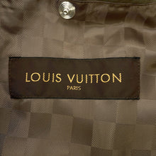 Load image into Gallery viewer, LOUIS VUITTON Quilted Damier Jacket Size 48 Khaki Polyester100% Calf Leather