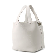 将图像加载到图库查看器中,HERMES Picotin Lock Pearl Grey Taurillon Clemence Size MM