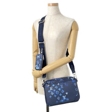 将图像加载到图库查看器中,LOUIS VUITTON Trio Messenger BlueM57840 Monogram Watercolor