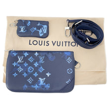 将图像加载到图库查看器中,LOUIS VUITTON Trio Messenger BlueM57840 Monogram Watercolor