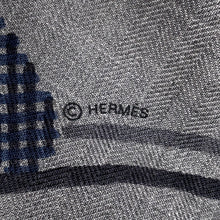 将图像加载到图库查看器中,HERMES Losange Thor HERMES Grisscene/Grisfonce/Marine Fonce Cashmere70% Cotton30%