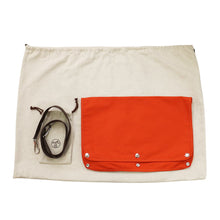 将图像加载到图库查看器中,HERMES Dog Carrier 2-Way Shoulder Bag Navy/Brown Canvas