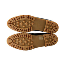 将图像加载到图库查看器中,HERMES Mocassins Fauve Black Leather Size 38