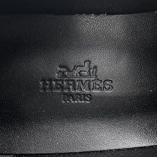 将图像加载到图库查看器中,HERMES Mocassins Fauve Black Leather Size 38