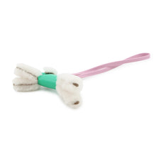 Load image into Gallery viewer, HERMES Buddy Bag Charm Menthe/Mauve Sylvestre Lambskin Mouton