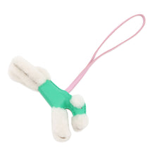 Load image into Gallery viewer, HERMES Buddy Bag Charm Menthe/Mauve Sylvestre Lambskin Mouton