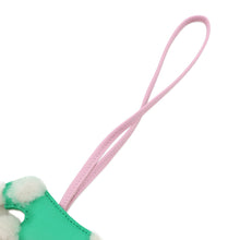 Load image into Gallery viewer, HERMES Buddy Bag Charm Menthe/Mauve Sylvestre Lambskin Mouton