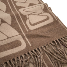 Load image into Gallery viewer, HERMES Cashmere Scarf Clic Se Nue Marron Grasset/Craie Cashmere100%
