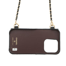 将图像加载到图库查看器中,CHANEL Matelasse iPhone Case for 14pro BlackAP3553 Caviar Leather