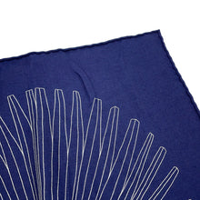Load image into Gallery viewer, HERMES Scarf Carre 140 INDEX PALMARUM Palm Index Size 140 Marine/WhiteH243366S Cashmere70% Silk30%