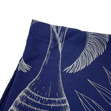 Load image into Gallery viewer, HERMES Scarf Carre 140 INDEX PALMARUM Palm Index Size 140 Marine/WhiteH243366S Cashmere70% Silk30%