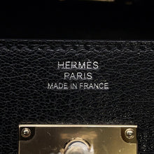 将图像加载到图库查看器中,HERMES Kelly wallet long to go Black Chevre Shamqila