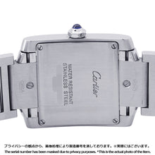 将图像加载到图库查看器中,CARTIER Tank Francaise MM H30.4mmxW25.05mm Stainless Steel White DialW51011Q3