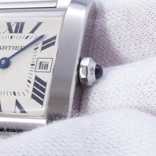 将图像加载到图库查看器中,CARTIER Tank Francaise MM H30.4mmxW25.05mm Stainless Steel White DialW51011Q3