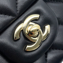 Load image into Gallery viewer, CHANEL Matelasse Top Handle Mini Flap Bag BlackAS2431 Lambskin